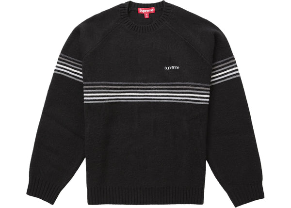 Supreme Raised Stripe Sweater Black