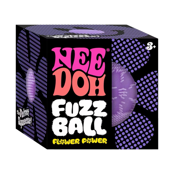 NeeDoh Flower Power Fuzz Ball Squishy Fidget Toy