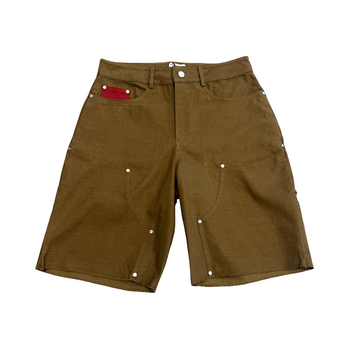Commons Double Knee Canvas Short Brown