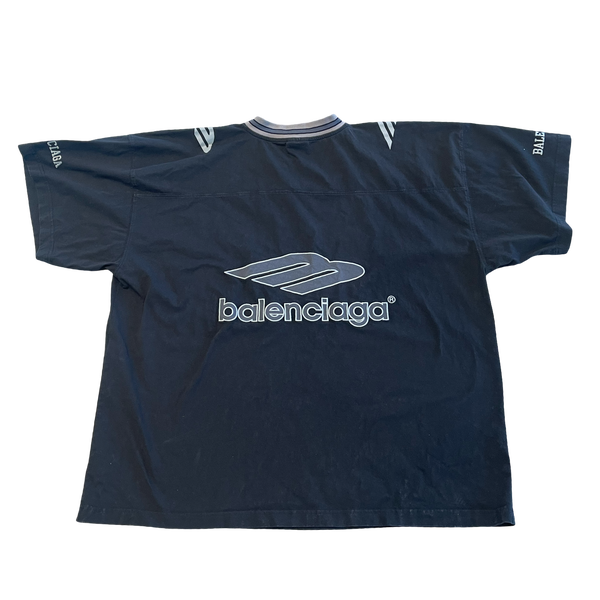 Balenciaga 3B Football V-Neck Oversized T-Shirt