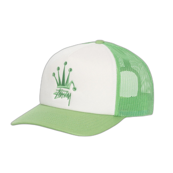 Stussy Crown Stock Trucker Hat Mint