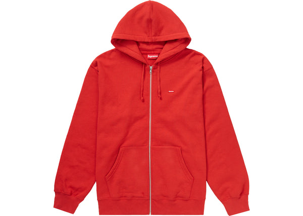Supreme Small Box Zip Up Hooded Sweatshirt Burnt Red