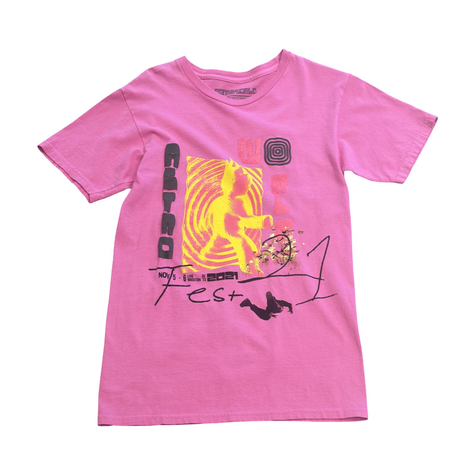 Astroworld Astrofest Pink Tee