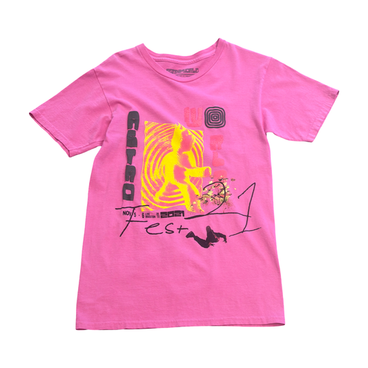 Astroworld Astrofest Pink Tee
