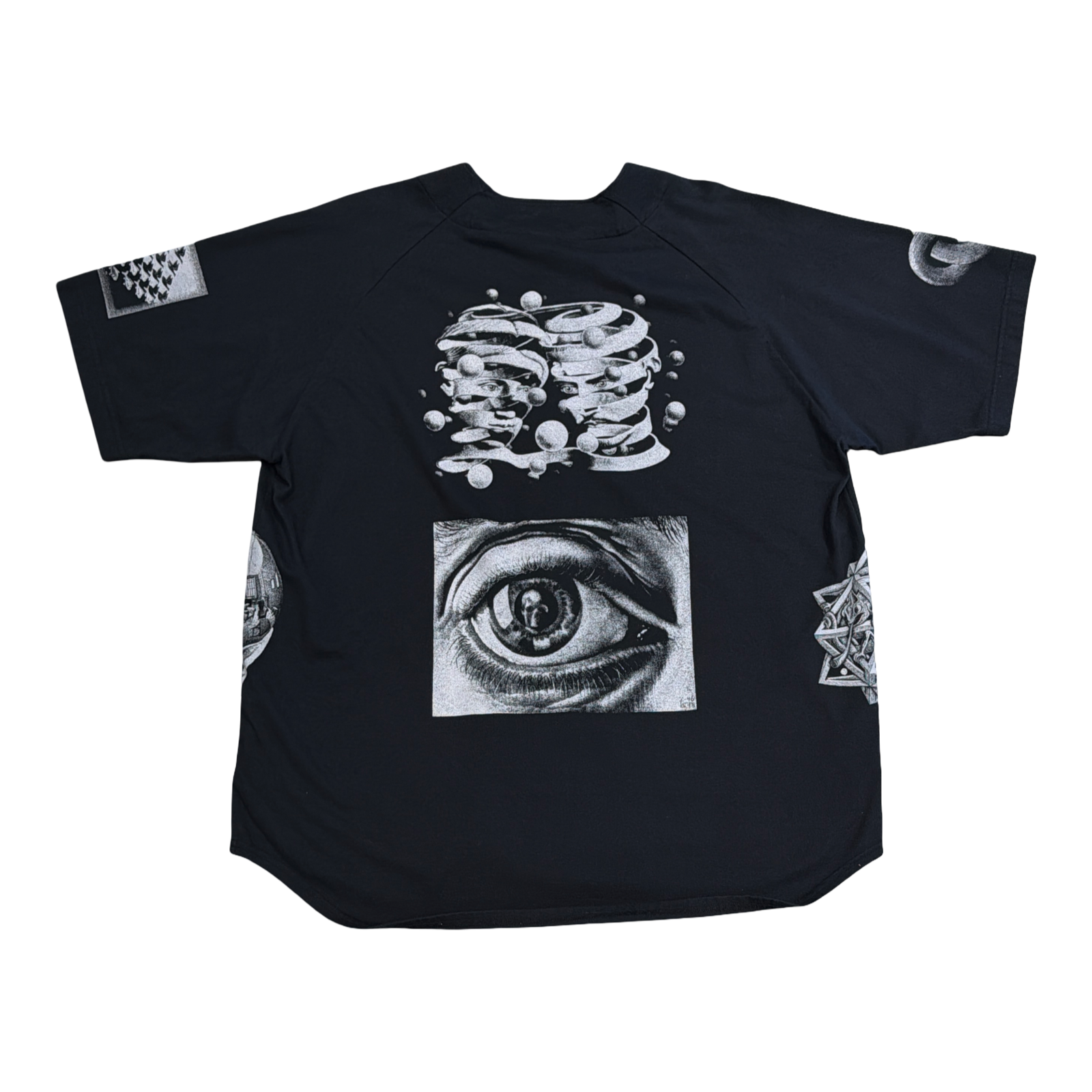 Supreme MC Escher Baseball Jersey Black