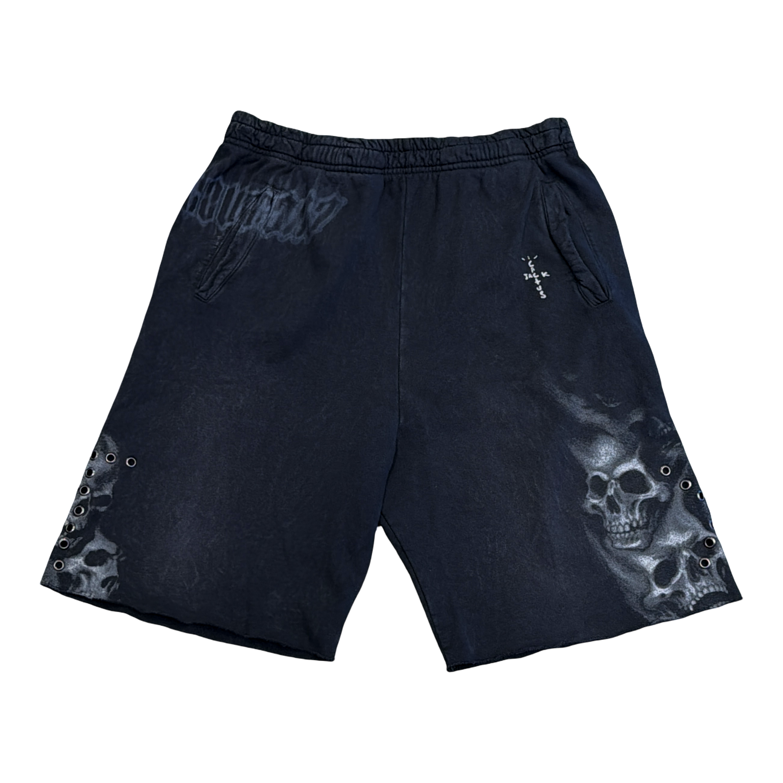 Travis Scott Circus Maximus Black Skull Shorts