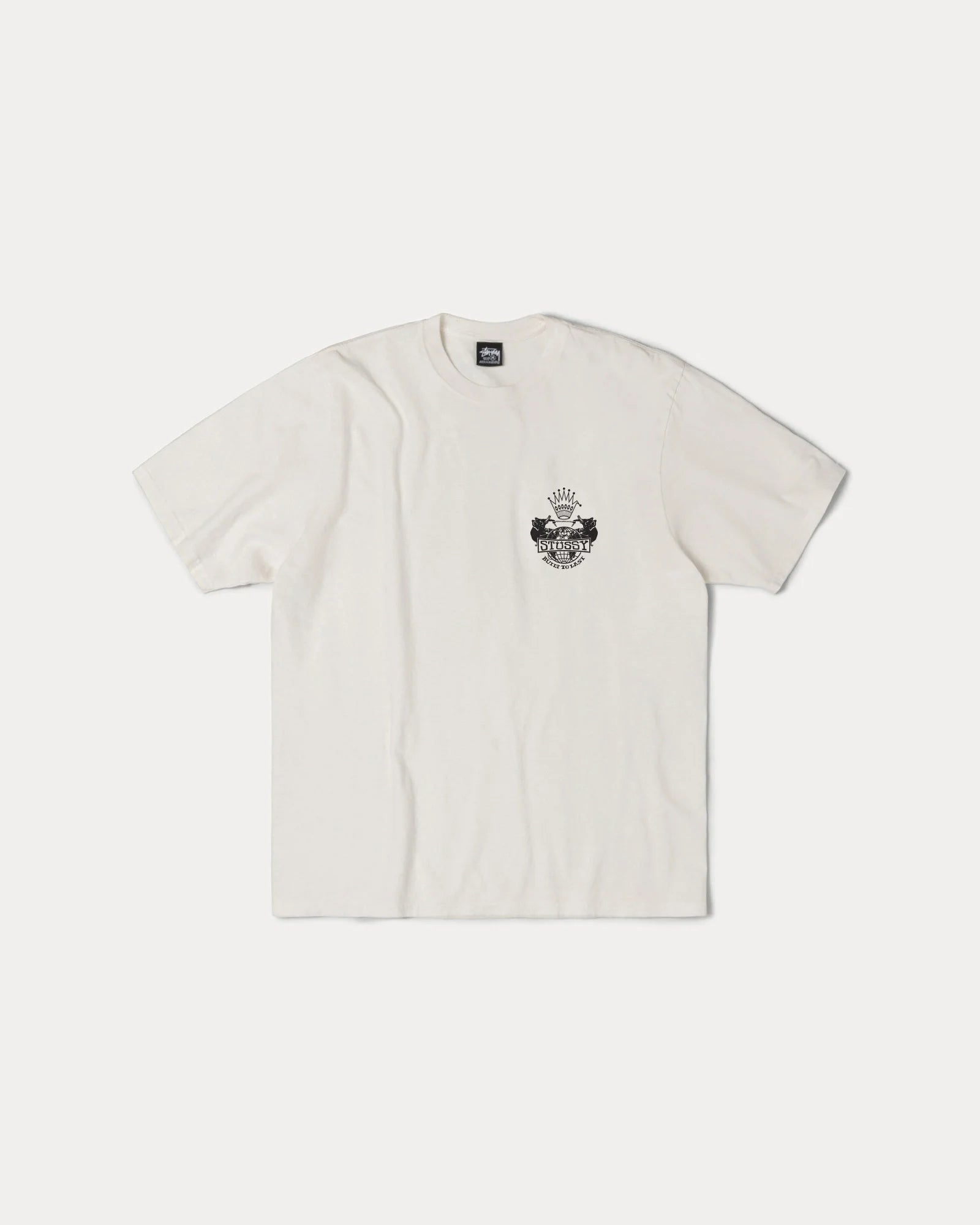 Stussy Built To Last Tee Pigment Dyed White