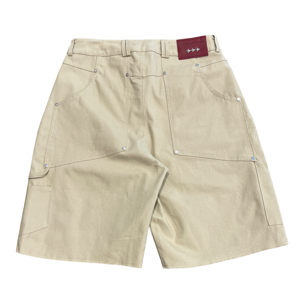 Commons Double Knee Canvas Short Cream