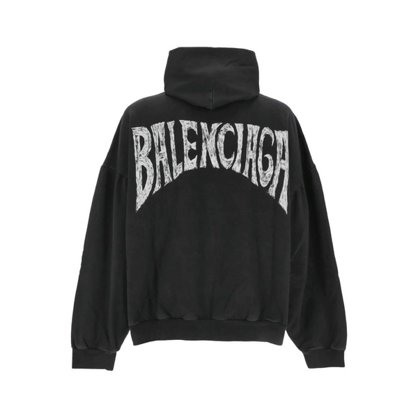 Balenciaga Paris Tropical Hoodie Black