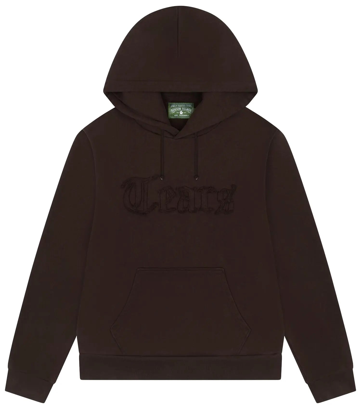 Denim Tears Cut Out Hoodie 'Brown'