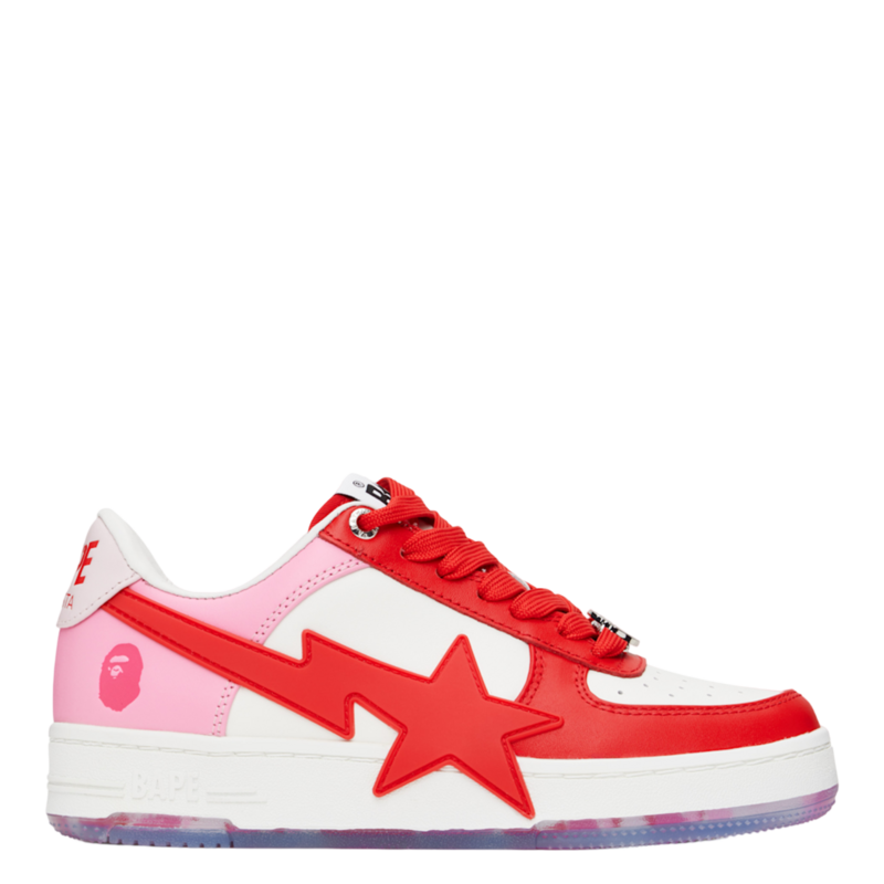 A Bathing Ape Bape Sta OS Pink/Red Sneakers