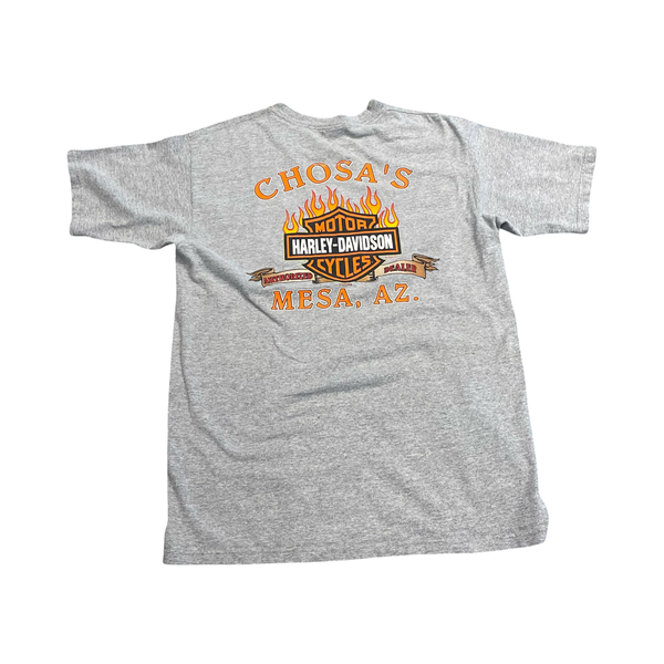 Vintage Harley Davidson Chosa's Mesa Arizona T-Shirt Grey