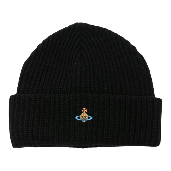 Vivienne Westwood Black Sporty Beanie