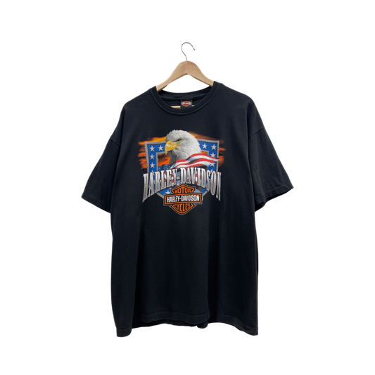 Harley Davidson Panama Beach Florida Black Tee