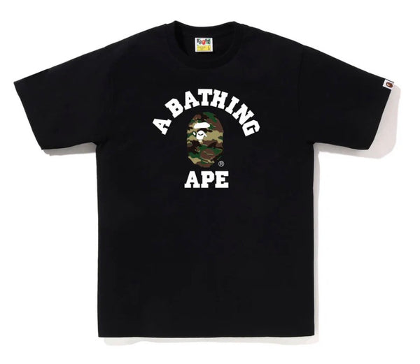 Bape Woodland Camo Tee Black
