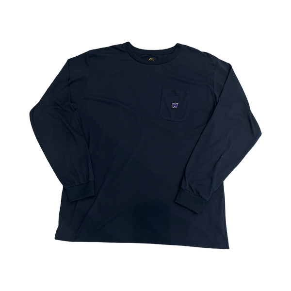 Needles Logo Black Long Sleeve