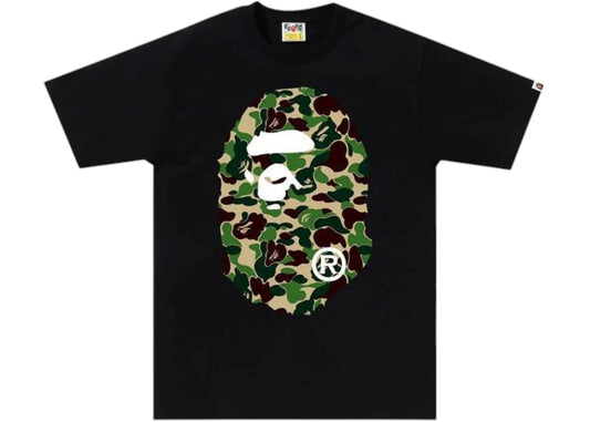 BAPE ABC Camo Big Ape Head Tee Black/Green