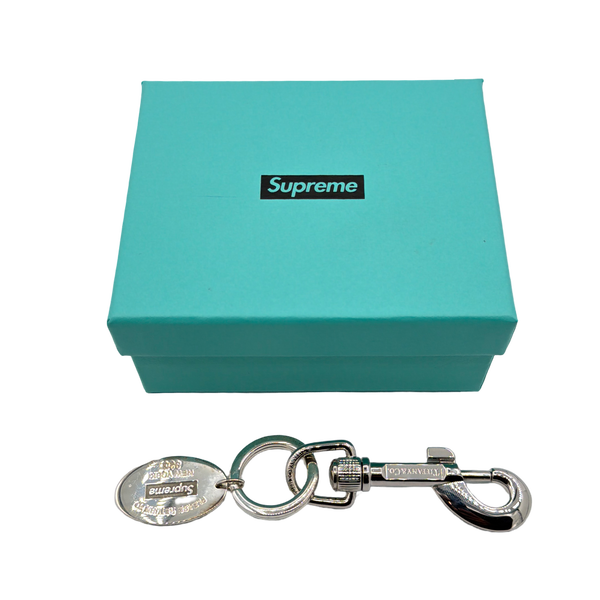 Supreme Tiffany & Co. Return to Tiffany Oval Tag Keyring Silver