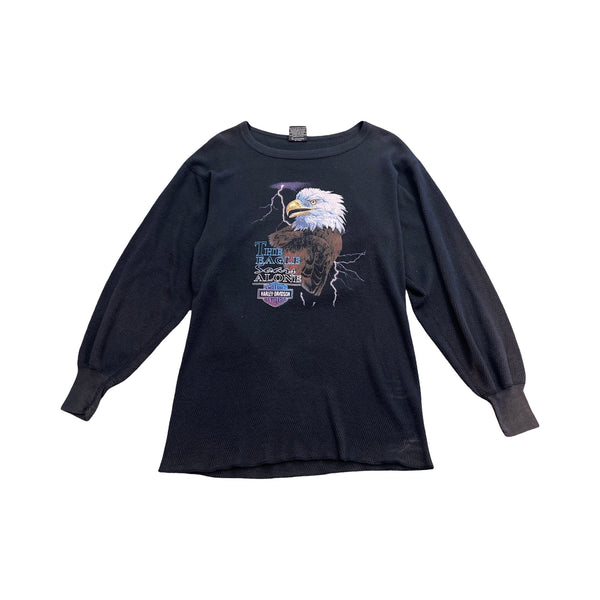 80's Harley Davidson Henley Shirt