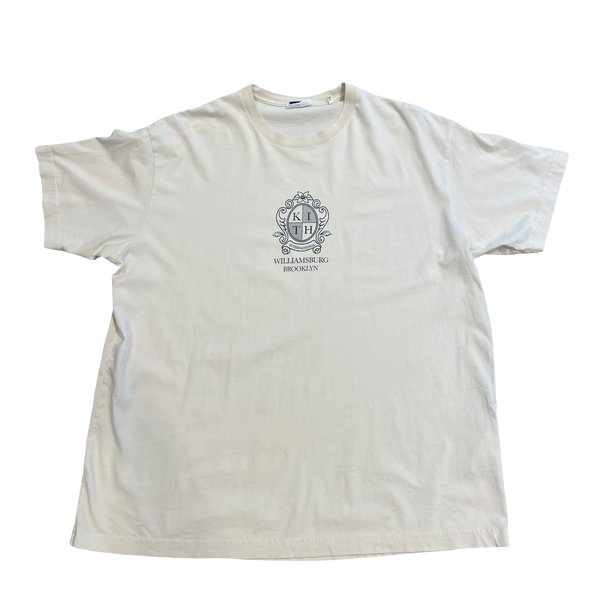 Kith International Williamsburg Brooklyn Crest T-Shirt Cream