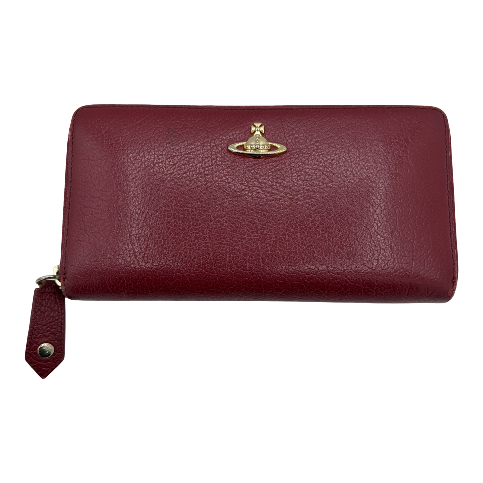 Vivienne Westwood Zip Up Red Long Wallet