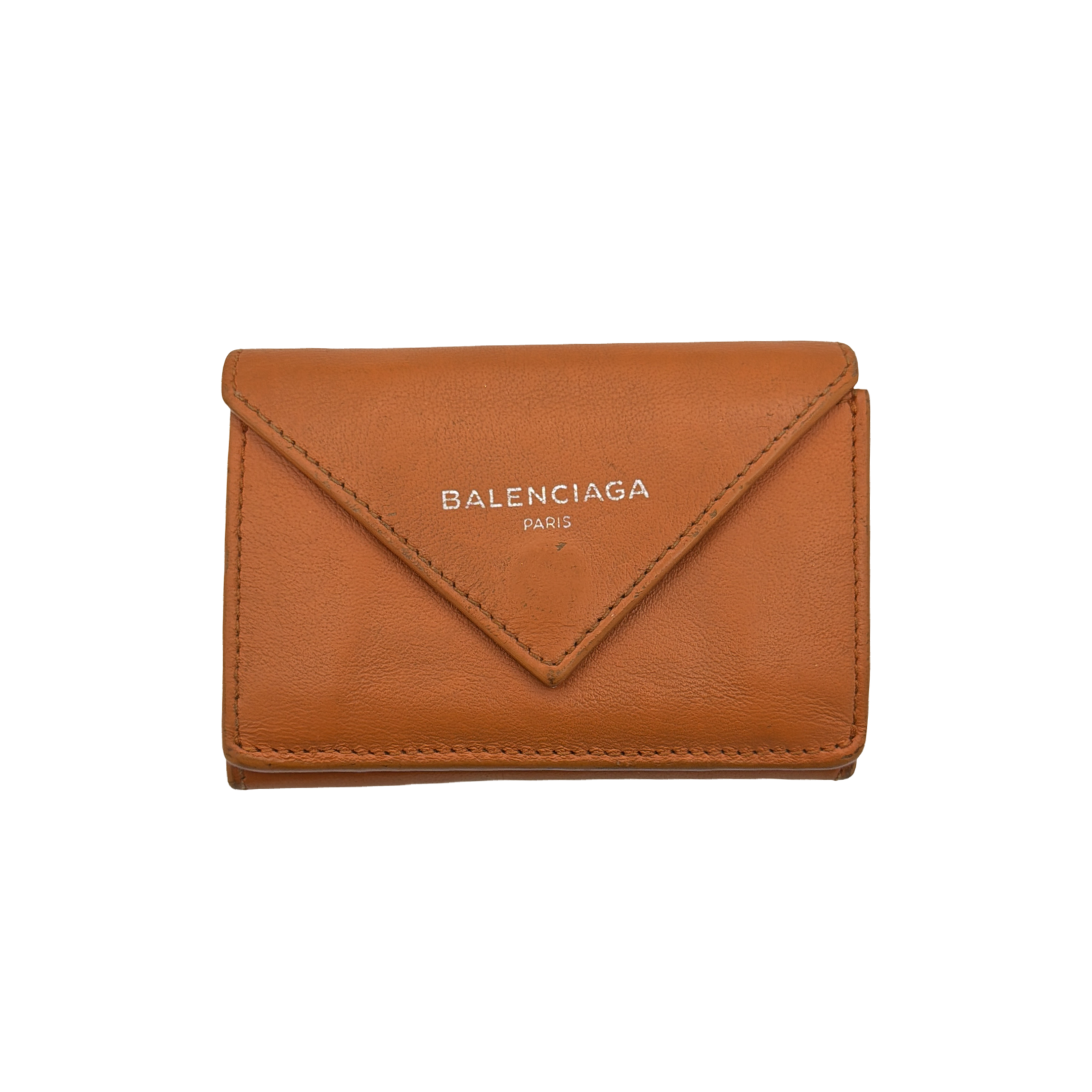 Balenciaga Orange Envelope Wallet