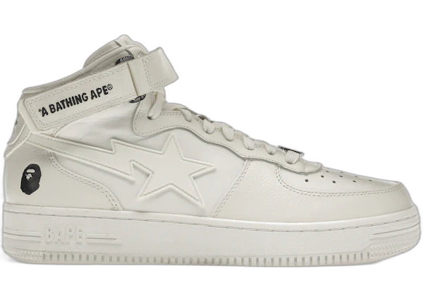 A Bathing Ape Bape Sta Mid White