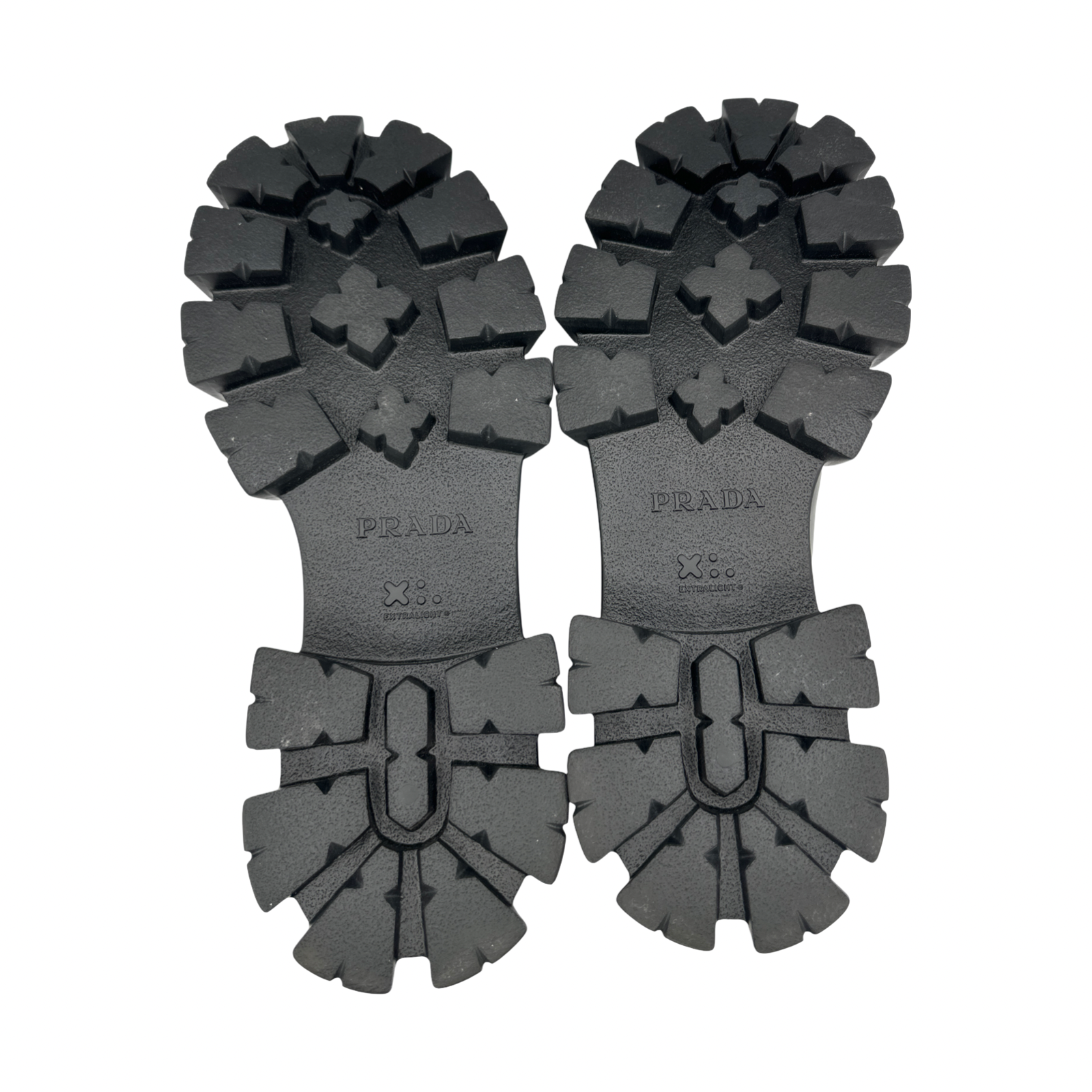 Prada Monolith Brushed Leather Lace-Up Shoes