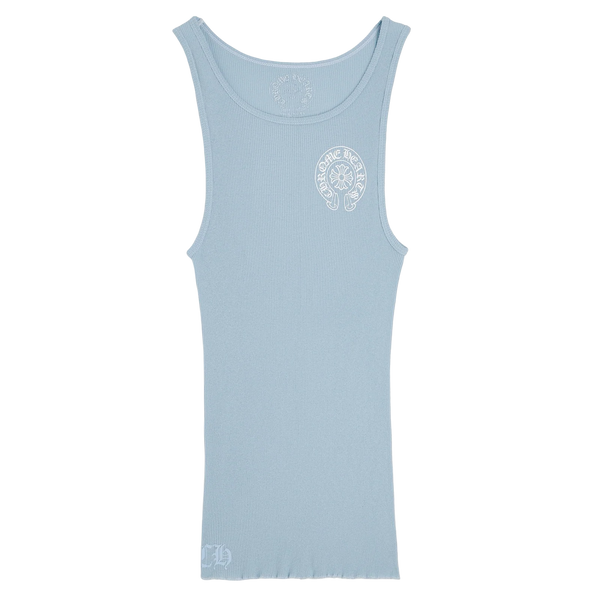 Chrome Hearts Baby Blue Rib Tank Blue