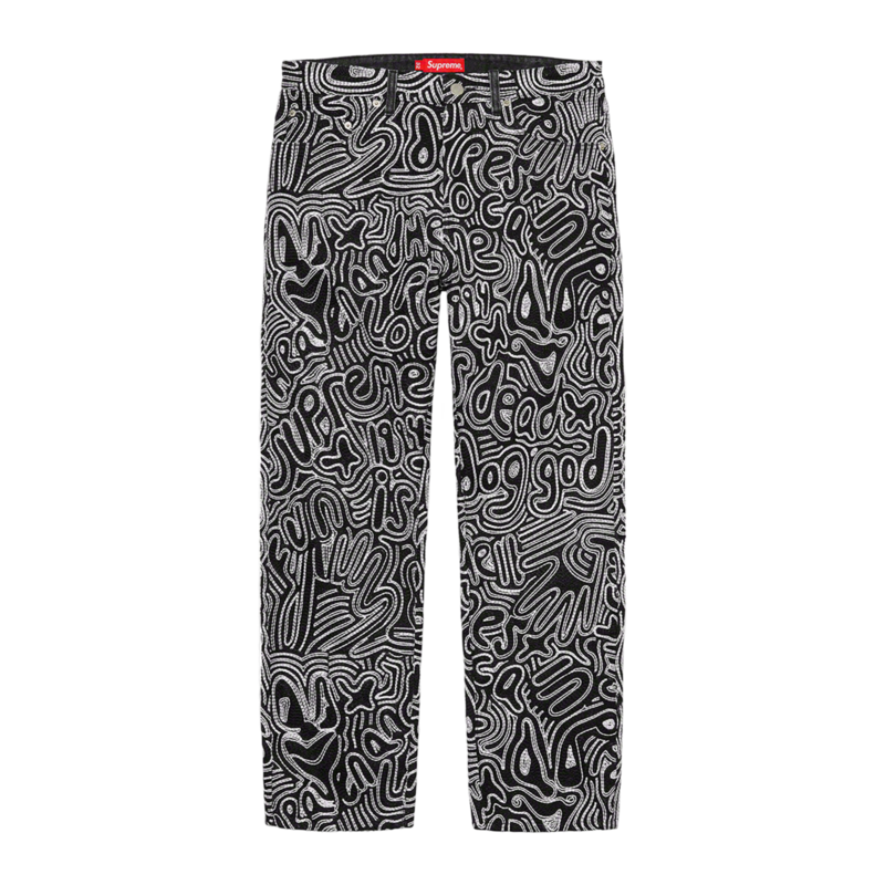 Supreme Chainstitch Regular Jean Black