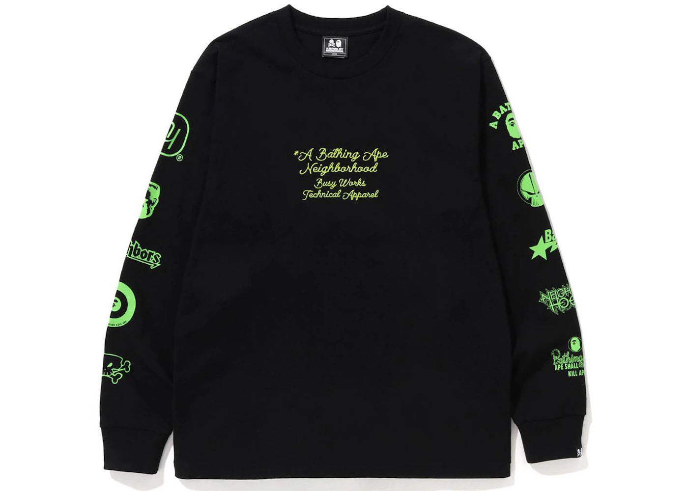 BAPE x Neighborhood L/S Tee Black