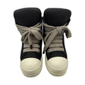 Rick Owens Jumbo Lace Padded Sneaks Black Milk