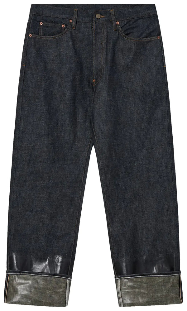 Maison Margiela Lacquered Turn-Up Jeans 'Indigo'