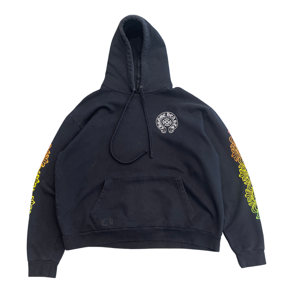 Chrome Hearts Floral Sleeve Gradient Made In Hollywood Hoodie Black/Gradient