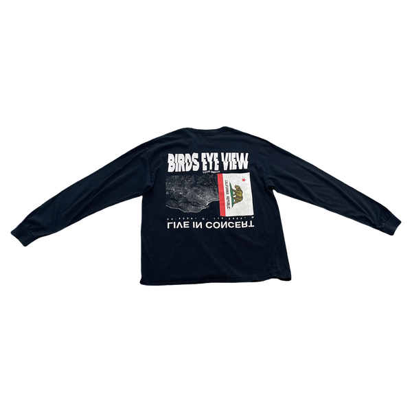 Travis Scott Birds Eye Tour 2017 California L/S T-Shirt Black