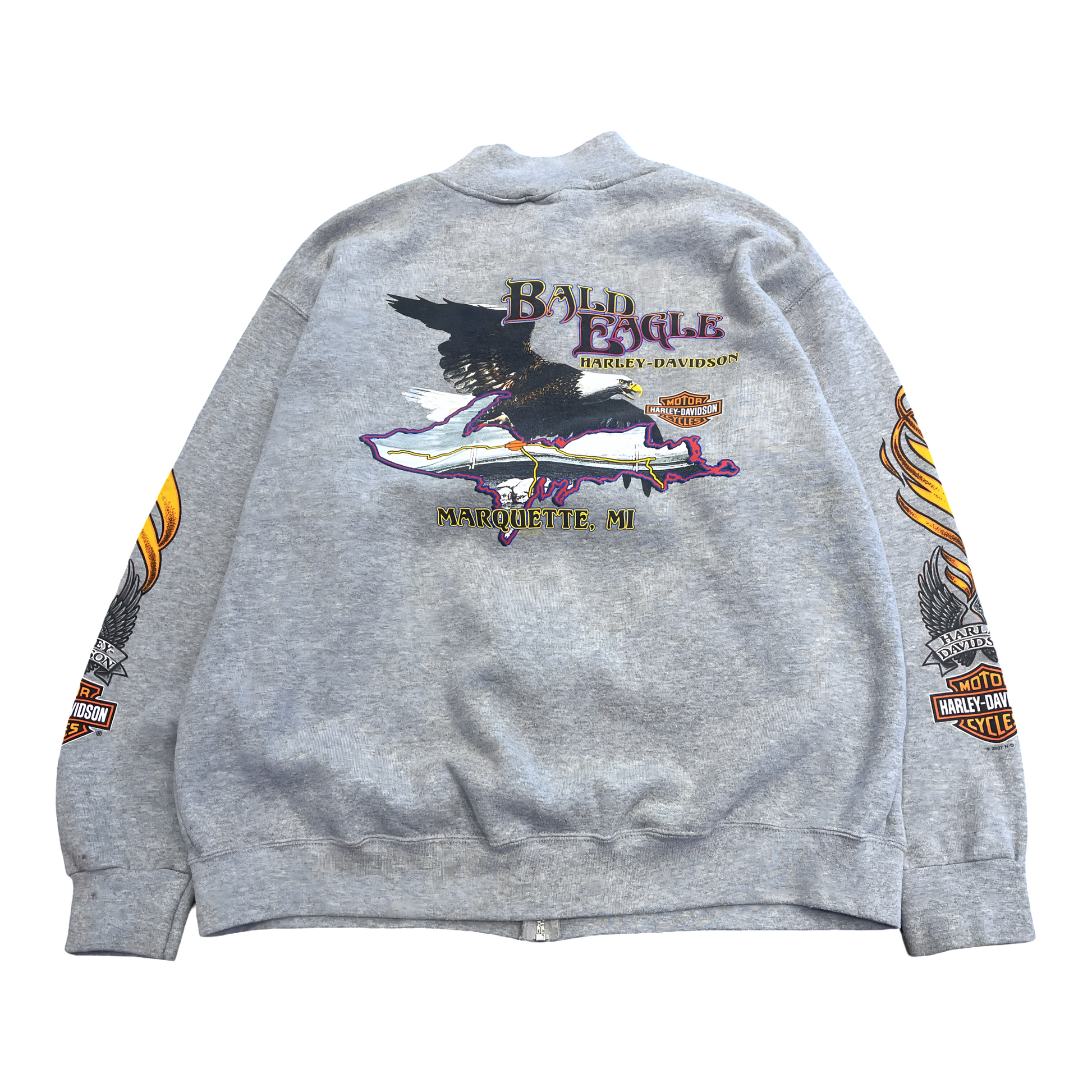 Vintage Harley Davidson Sweatshirt Grey