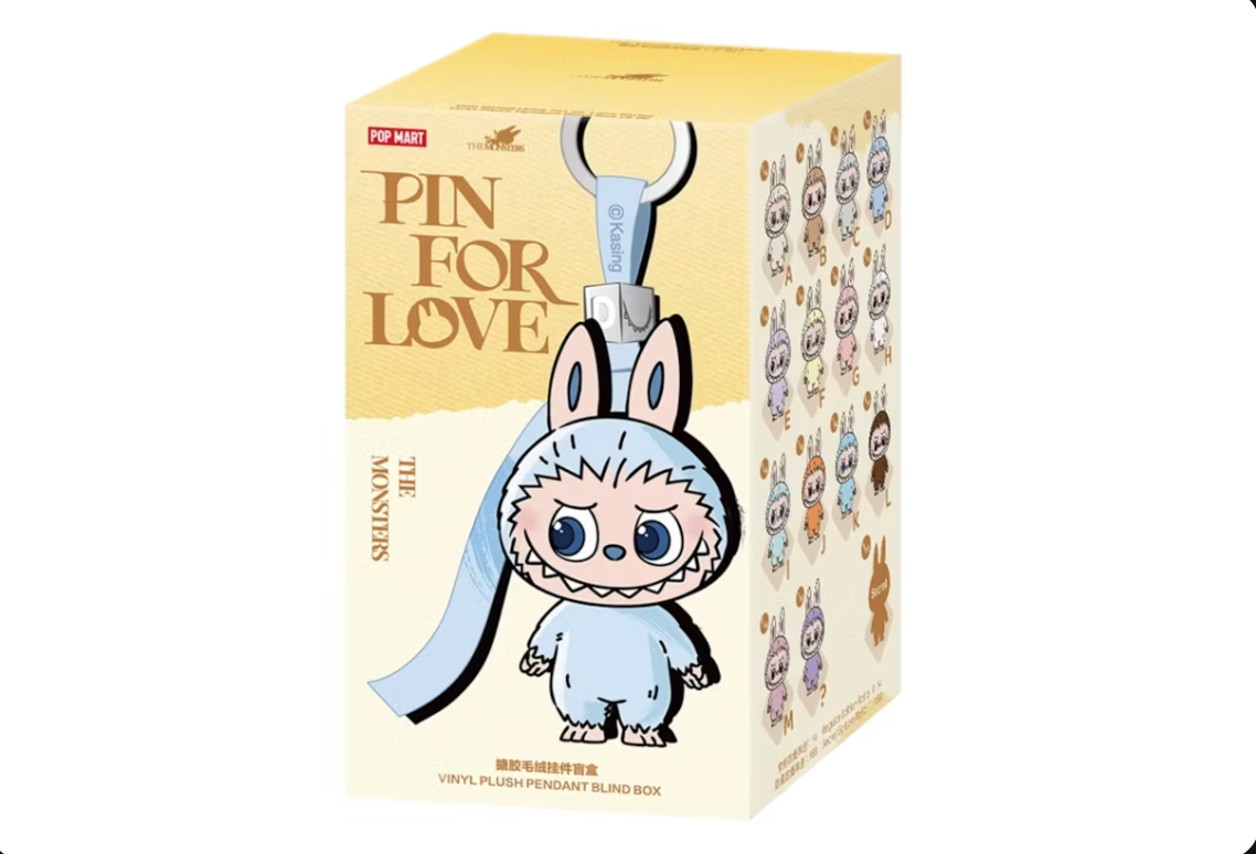Pop Mart Labubu The Monsters Pin for Love Series Vinyl Plush Pendant (A-M)