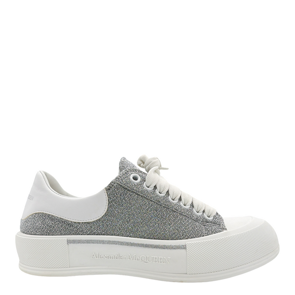 Alexander McQueen Oversized Silver Holographics Glitter (Women's)