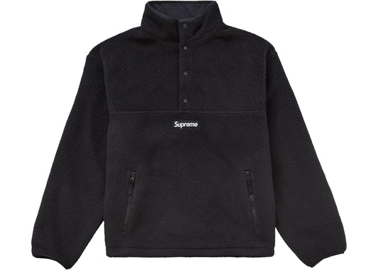 Supreme Polartec Shearling Reversible Pullover (FW24) Black
