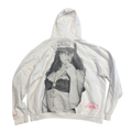 Chrome Hearts Laurie Lynn Stark "Love You" Portrait Pink Letter Hoodie