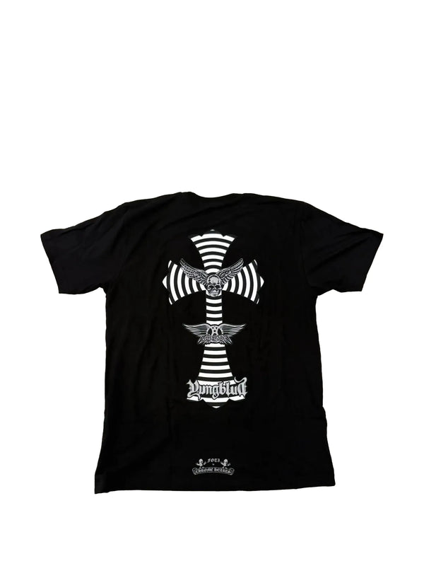 Chrome Hearts Foti Aerosmith Yungblood Cross Pocket T-shirt Black
