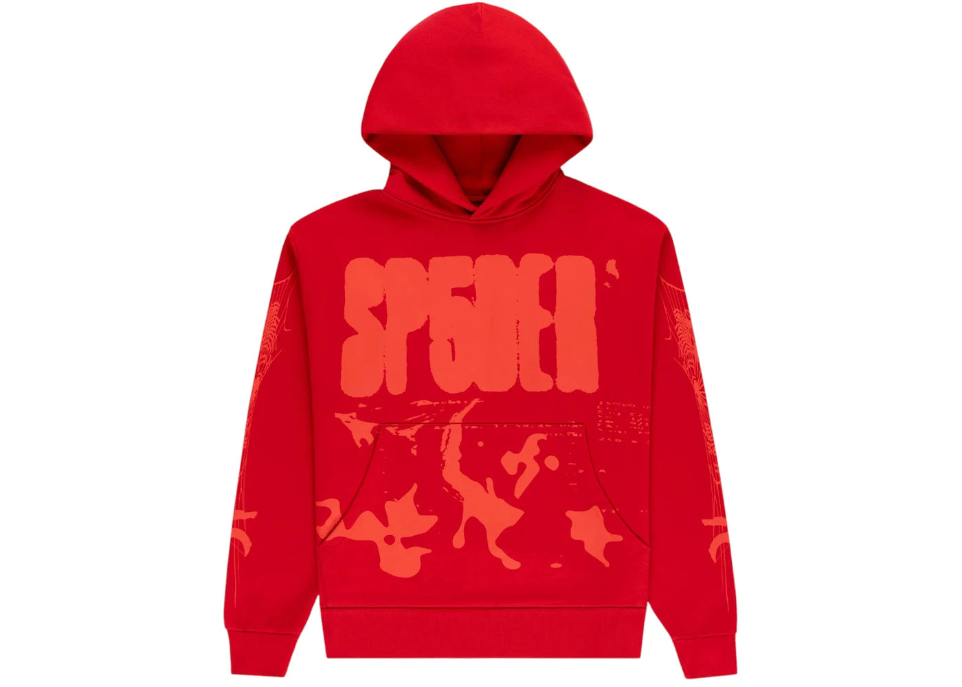 Sp5der X-Ray Hoodie Red