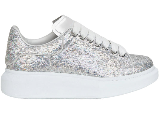Alexander McQueen Oversized Silver Holographics Glitter (Women's)