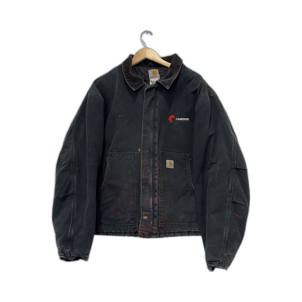 90s Carhartt Chore Jacket Black - Vintage Workwear Essential