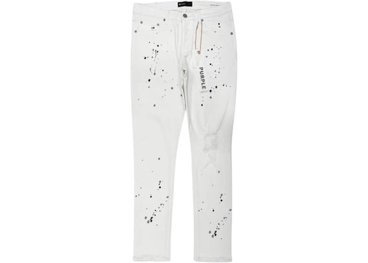Purple Brand Purple Brand Paint Blowout Denim Pants White