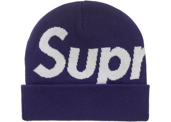 Supreme Big Logo Beanie (FW25) Purple