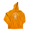 Bape Collage Logo Orange Hoodie