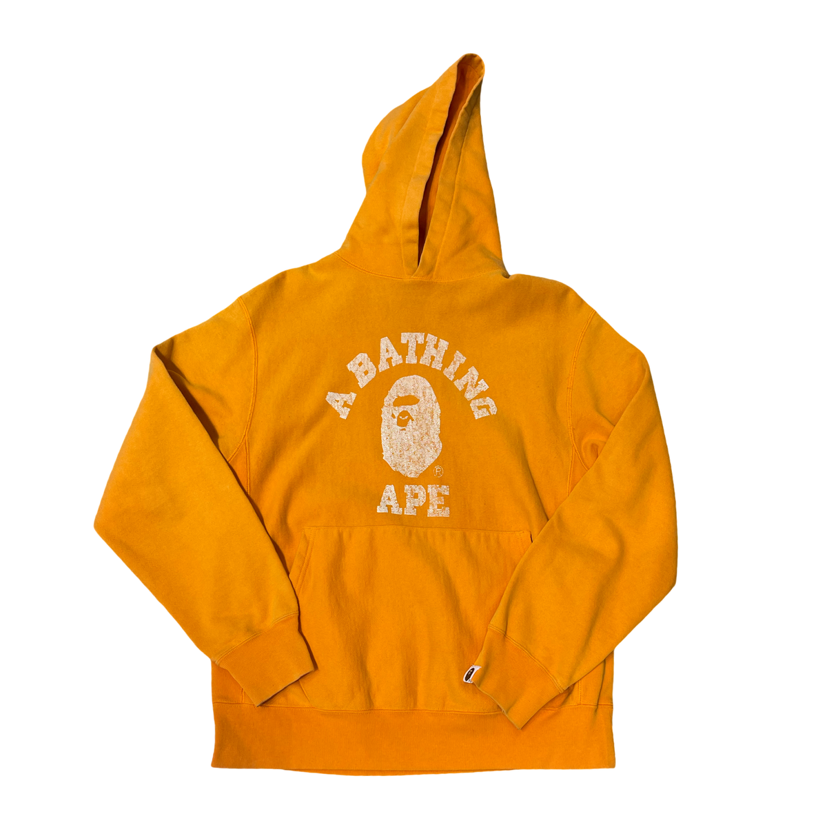 Bape Collage Logo Orange Hoodie