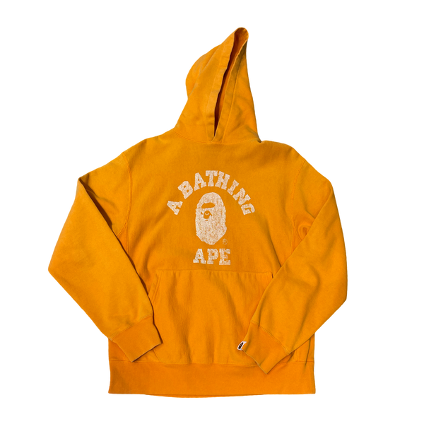 Bape Collage Logo Orange Hoodie