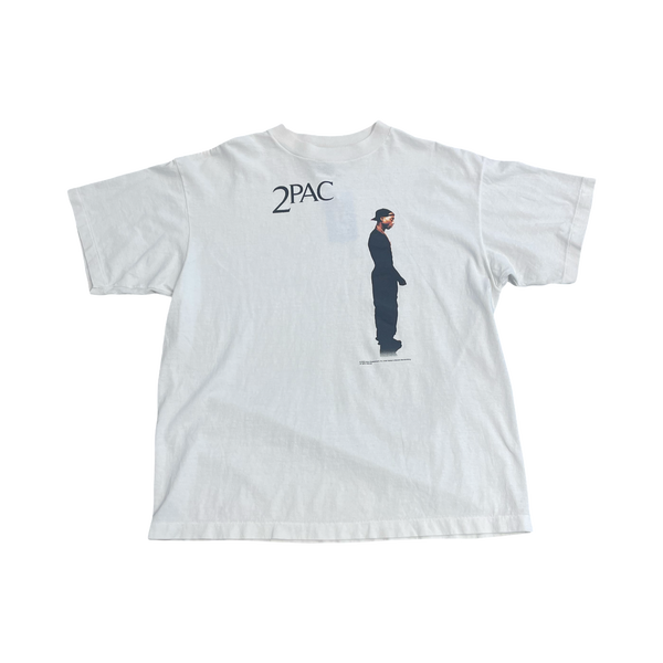 Saint Michael 2 Pac Standing White T Shirt